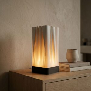 Stylish lamp with warm glow